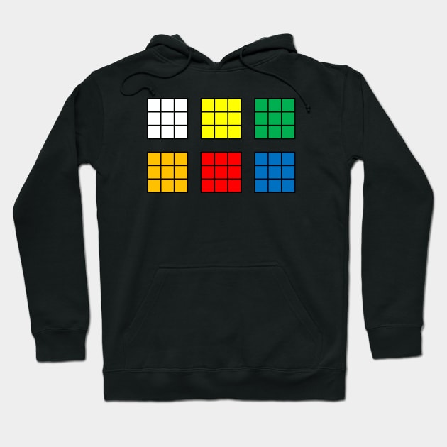 Rubik's Cube All Views Hoodie by inotyler